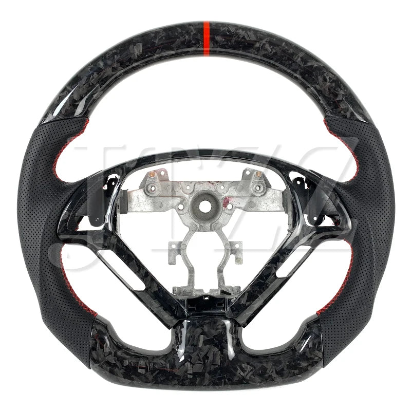 Infiniti G37 (2008–2017) Forged Carbon Fiber Steering Wheel – Perforated Leather