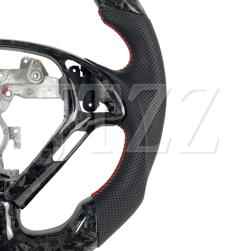 Infiniti G37 (2008–2017) Forged Carbon Fiber Steering Wheel – Perforated Leather