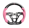 Honda Accord 10th Gen Carbon Fiber Steering Wheel – Pink Leather Edition
