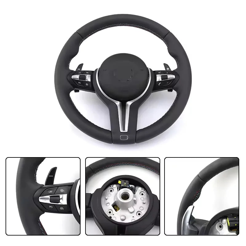 BMW F-Series Performance Steering Wheel – Custom Leather Sport Upgrade (F01–F30, M3 / M5 / M6)