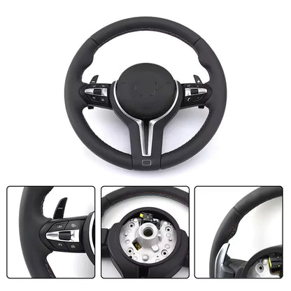 BMW F-Series Performance Steering Wheel – Custom Leather Sport Upgrade (F01–F30, M3 / M5 / M6)