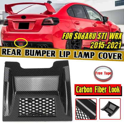 Carbon Fiber Style Rear Reflector Cover – Subaru WRX / STI (2015–2021)