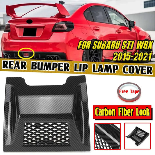 Carbon Fiber Style Rear Reflector Cover – Subaru WRX / STI (2015–2021)