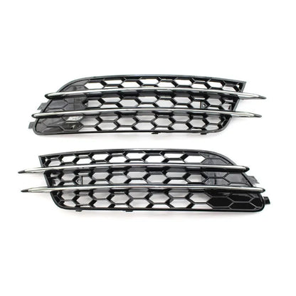 Front Fog Light Grille Covers for Audi A6 C7 (2012–2015)