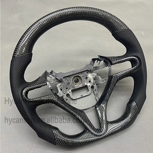 Honda Fit Carbon Fiber Steering Wheel – Perforated Leather Edition