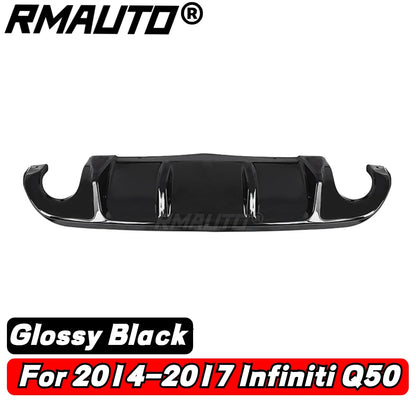 Rear Bumper Diffuser with LED Brake Light for Infiniti Q50 (2018–2019)