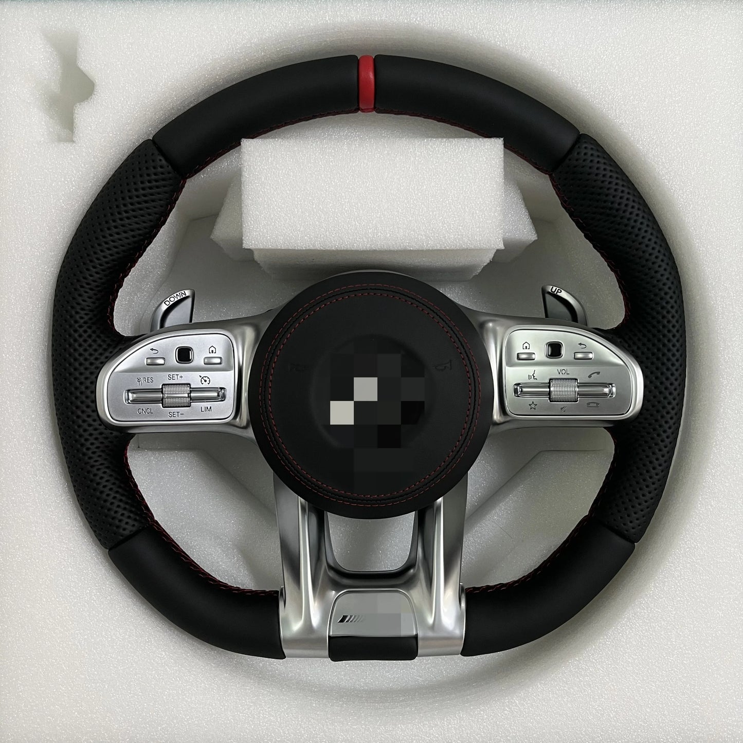 Mercedes-Benz Carbon Fiber Steering Wheel – Full Leather Performance Upgrade