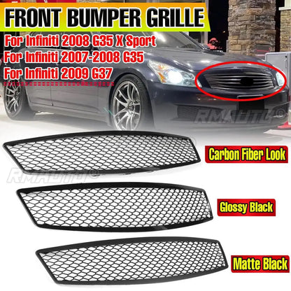 Honeycomb Front Center Grille for Infiniti G35 & G37 Sedan (2007–2009)