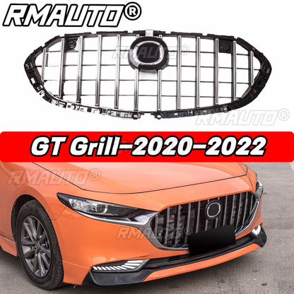 For Mazda 3 Axela 2014-2016 Front Bumper Grille Racing Grill Honeycomb Diamond Style Body Kit for Mazda 3 Axela Car Accessories