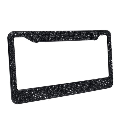Luxury Crystal Rhinestone License Plate Frame – 2 Pack