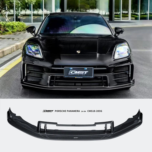 Porsche Panamera 976 (2024+) Dry Carbon Fiber Front Lip – CMST Style