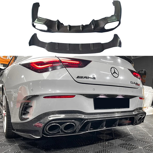 Mercedes CLA45 AMG W118 Carbon Fiber Rear Diffuser (2019–2024)