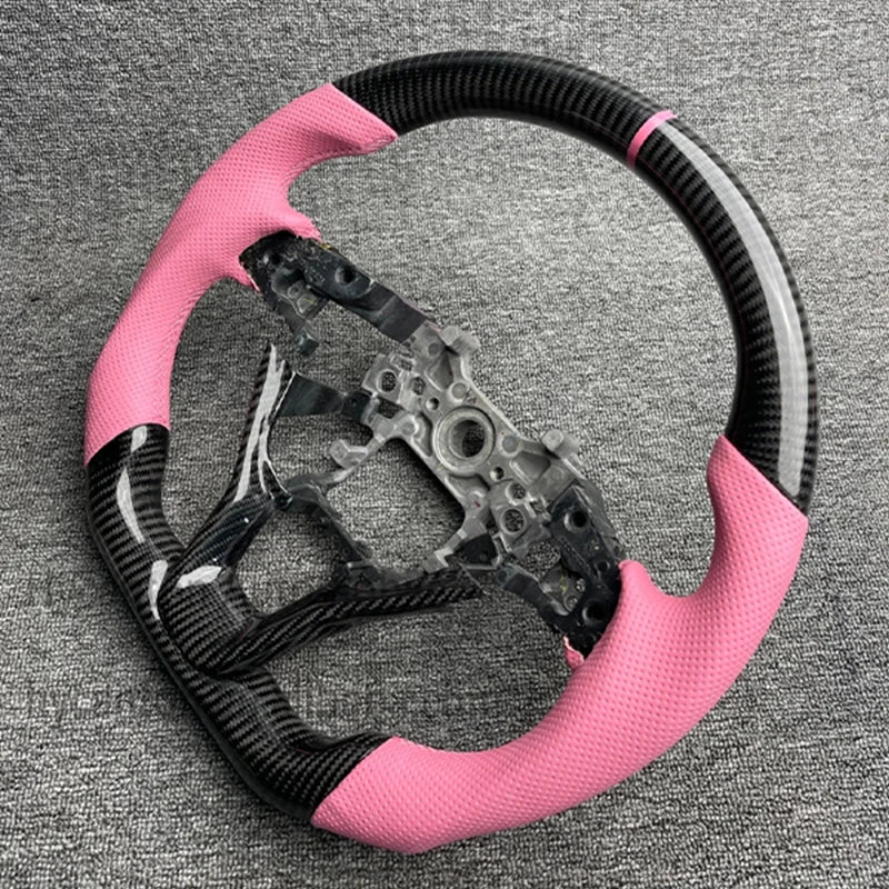 Honda Accord 10th Gen Carbon Fiber Steering Wheel – Pink Leather Edition
