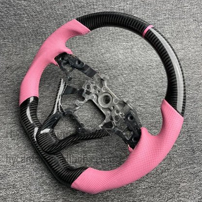 Honda Accord 10th Gen Carbon Fiber Steering Wheel – Pink Leather Edition