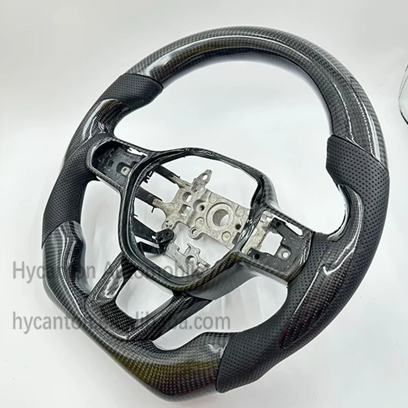 Honda Civic 11th Gen Carbon Fiber Steering Wheel – Perforated Leather Edition