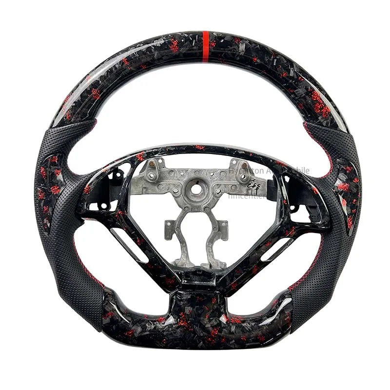 Infiniti G37 (2008–2017) Forged Carbon Fiber Steering Wheel – Perforated Leather