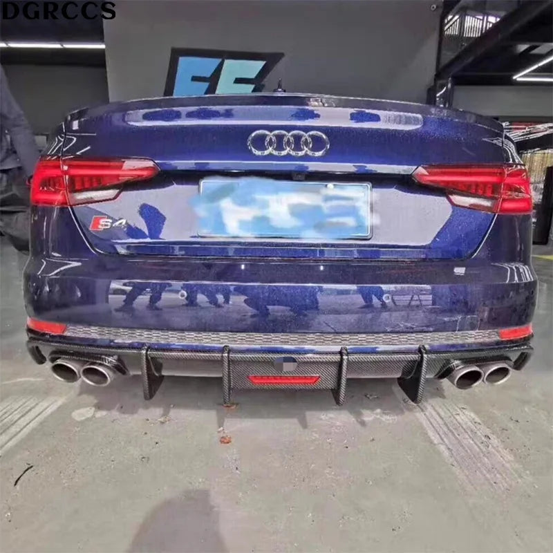 Carbon Fiber Rear Diffuser – Audi S4 B9 Sedan (2017–2024)