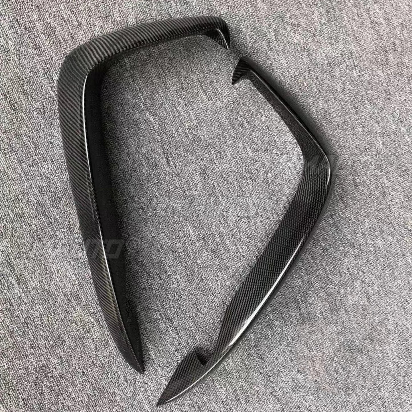2Pcs Carbon Fiber Front Bumper Vent Fender Splitter Air Intake Decoration Cover Trim for Audi A3 A4 S3 S4 2017 2018 2019