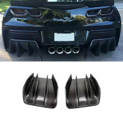 Carbon Fiber Rear Bumper Lip Splitters – Corvette C7 (2014–2019)