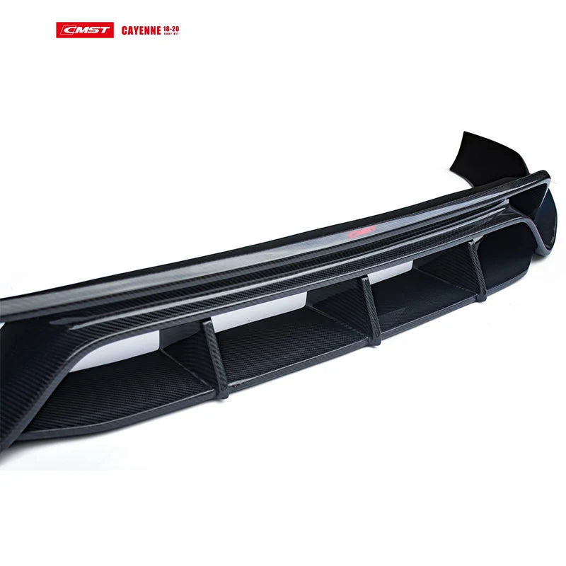 Porsche Cayenne Turbo 9Y0 (2018–2023) Carbon Fiber Front Lip – CMST Style