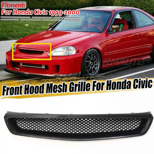 Type R Style Front Mesh Grille – Honda Civic EK (1999–2000)