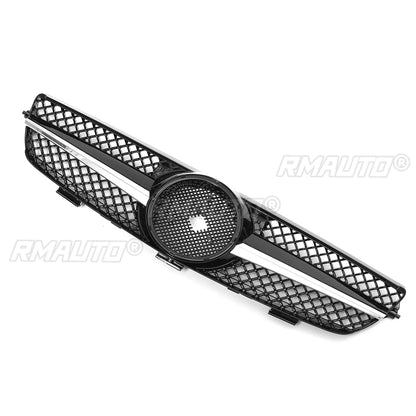 Gloss Black W209 Diamond Style Grill Grille Car Front Bumper Grille for Mercedes for Benz CLK 320 500 W209 2003-2009