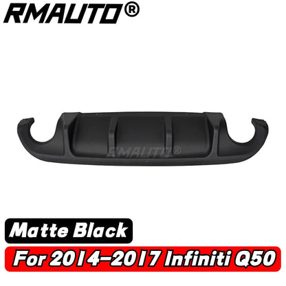 Rear Bumper Diffuser with LED Brake Light for Infiniti Q50 (2018–2019)