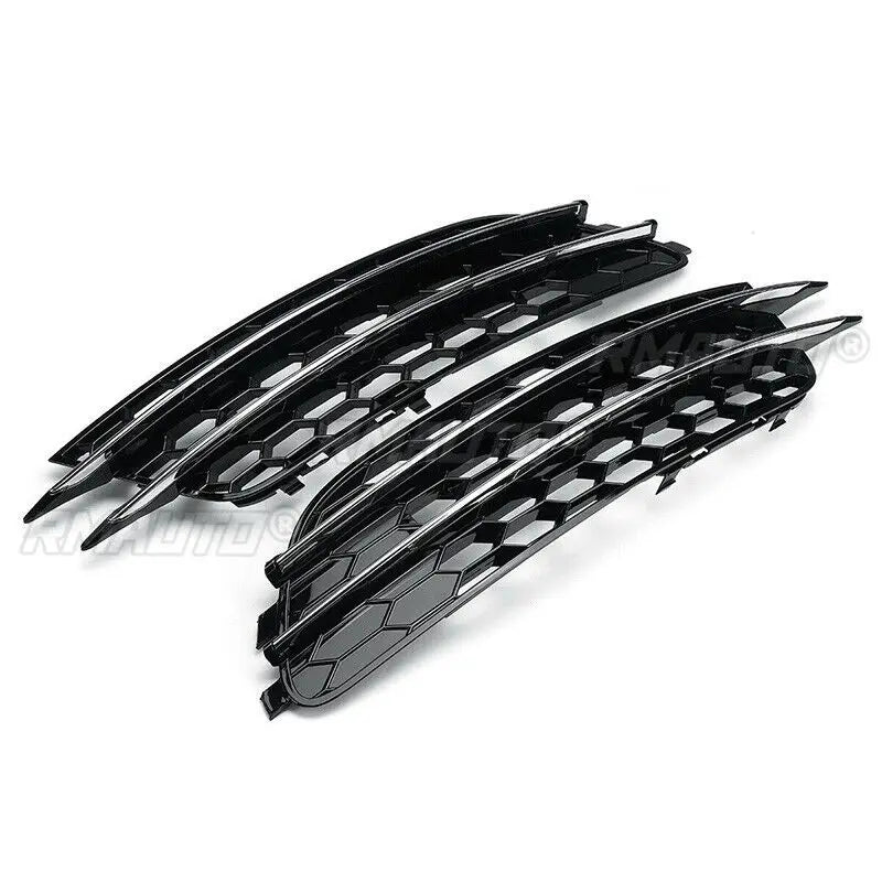 Front Fog Light Grille Covers for Audi A6 C7 (2012–2015)