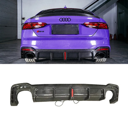 Audi RS5 B9.5 (2020–2024) Carbon Fiber Rear Diffuser – Coupe & Sportback