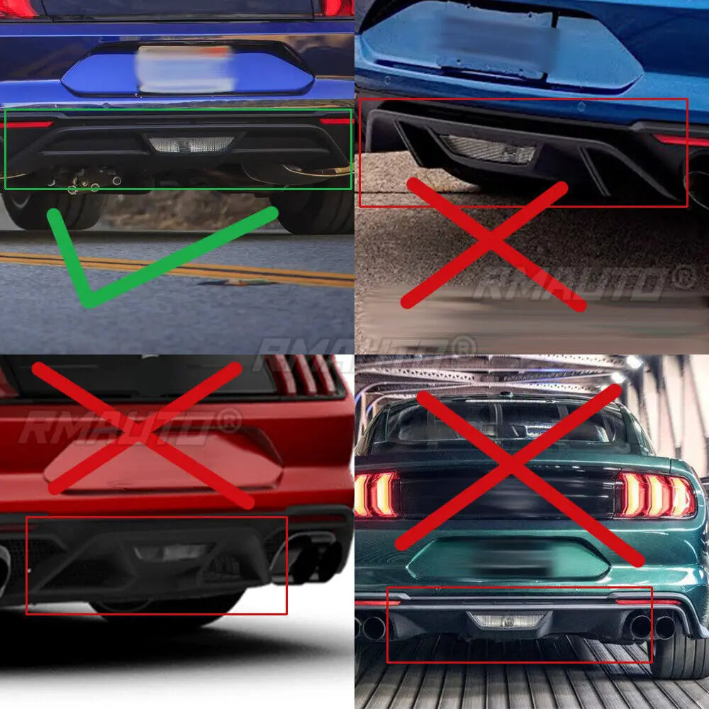Rear Bumper Lip Diffuser for Ford Mustang (2018–2021)