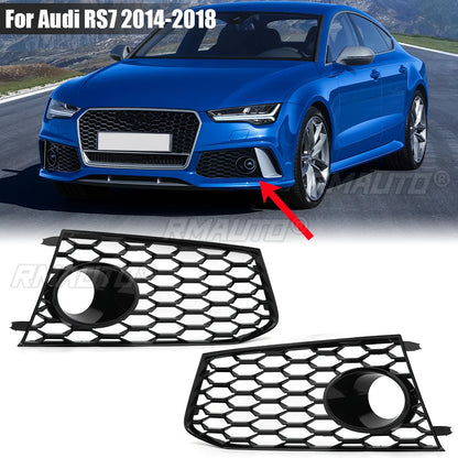 Honeycomb Front Fog Grille Set – Audi RS7 (2014–2018)