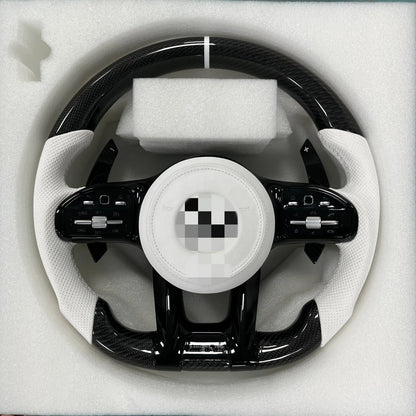 Mercedes-Benz Carbon Fiber Steering Wheel – Full Leather Performance Upgrade