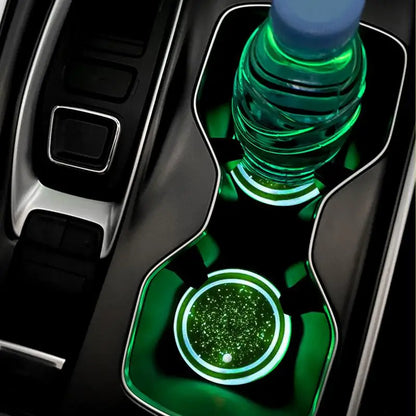 LED Light-Up Car Cup Holder Coasters