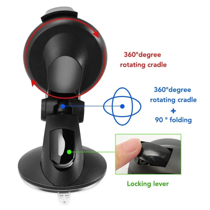 Universal Car Phone Holder – Windshield & Dashboard Mount