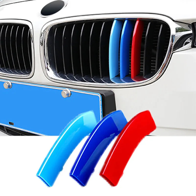 BMW M Style Grille Stripes (3-Piece Set) – E46 / E90 / F30 3 Series