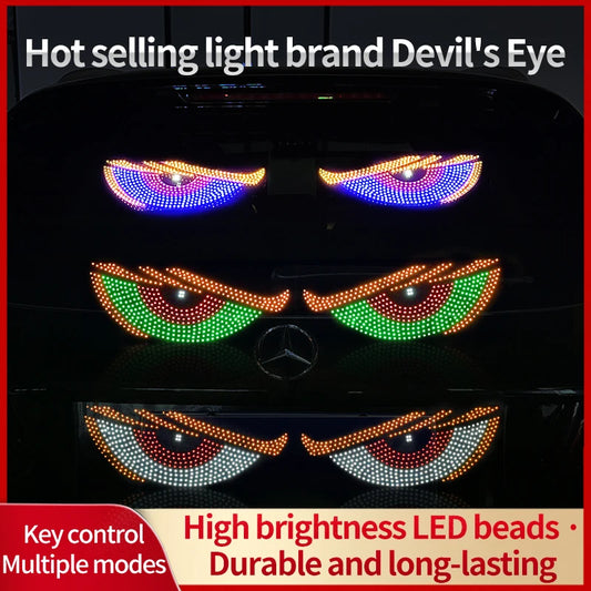 Dynamic Devil Eyes LED Car Light – Front & Rear Display