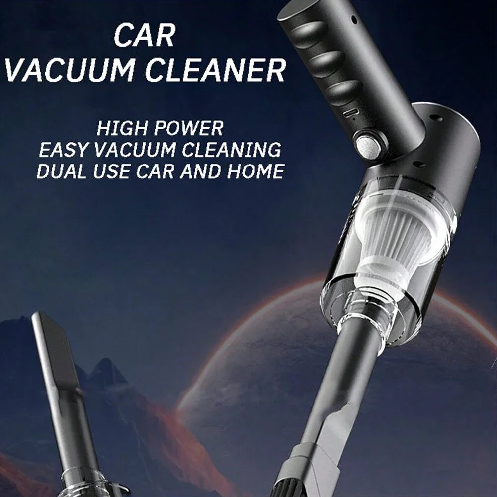 Portable Cordless Car Vacuum Cleaner – USB Rechargeable