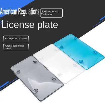 Tinted License Plate Cover – Protective Acrylic Frame