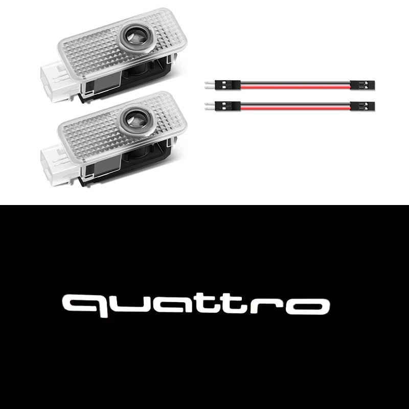 Car Door Welcome Lights AUDI Led Projector Lamps Decoration For Audi Sline A3 A1 A4 A6 B8 A5 B7 C7 A7 A8 B9 B6 C6 Q2 Q3 Q5 Q7 Q8 TT R