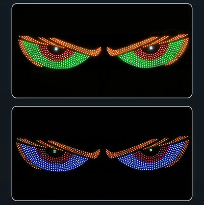Dynamic Devil Eyes LED Car Light – Front & Rear Display