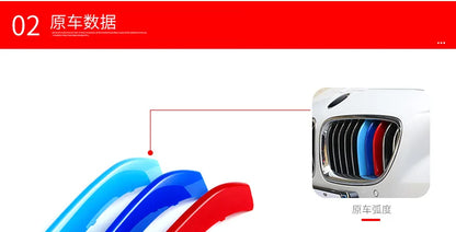 BMW M Style Grille Stripes (3-Piece Set) – E46 / E90 / F30 3 Series