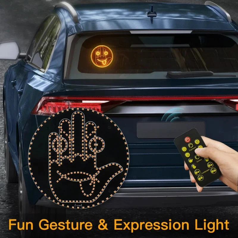 Car LED Funny Facial Expression
