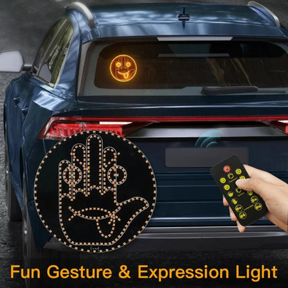 Car LED Funny Facial Expression