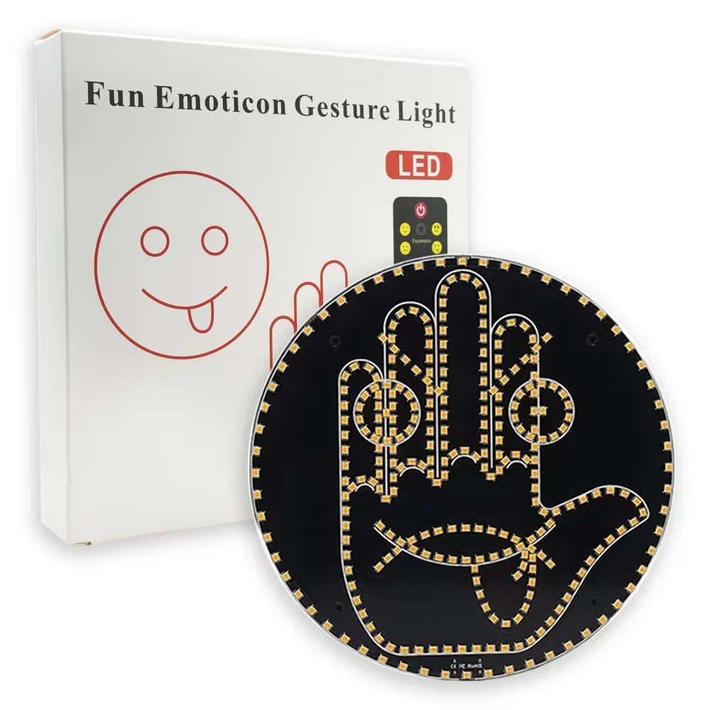Car LED Funny Facial Expression