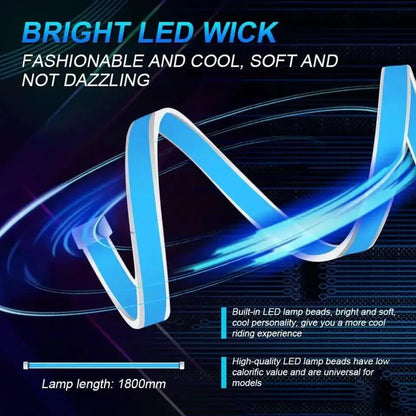 Dynamic Meteor LED Hood Light Strip – Universal DRL Style