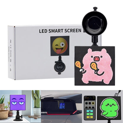 Car LED Sign Smart LED Matrix Pixel Panel Lamp Mobile Phone APP Control Car Rear Windshield LED Display Screen Auto Decoration