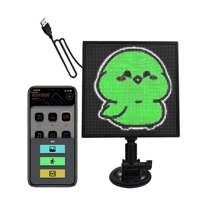 Car LED Sign Smart LED Matrix Pixel Panel Lamp Mobile Phone APP Control Car Rear Windshield LED Display Screen Auto Decoration