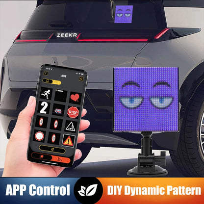Car LED Sign Smart LED Matrix Pixel Panel Lamp Mobile Phone APP Control Car Rear Windshield LED Display Screen Auto Decoration