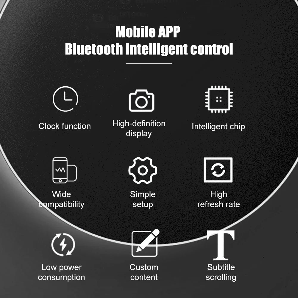 Car LED Sign Smart LED Matrix Pixel Panel Lamp Mobile Phone APP Control Car Rear Windshield LED Display Screen Auto Decoration