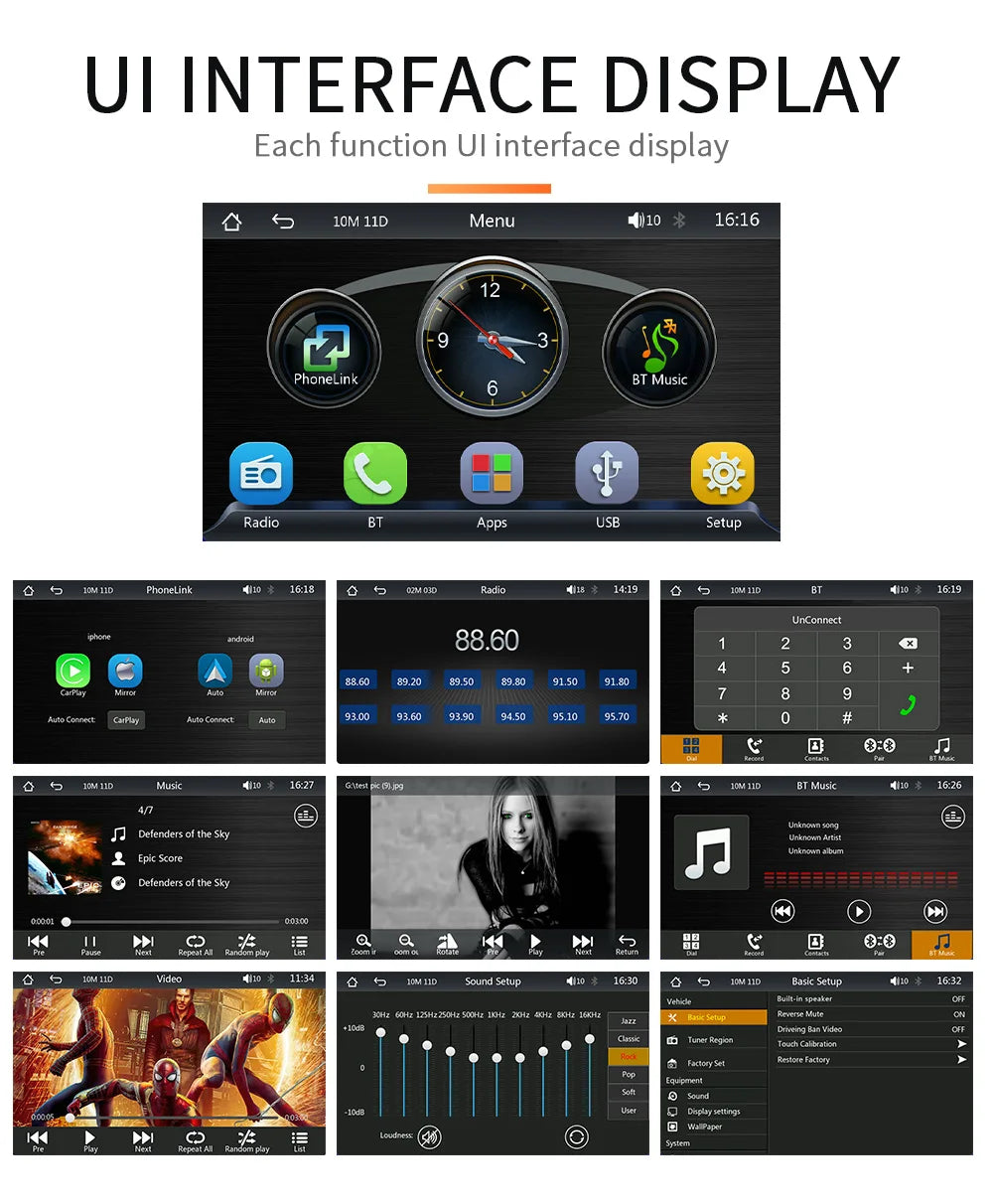 7-Inch Wireless CarPlay & Android Auto Multimedia Screen
